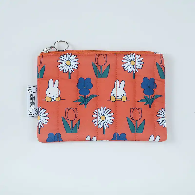 Dick Bruna キルティングフラットポーチ/FLOWER